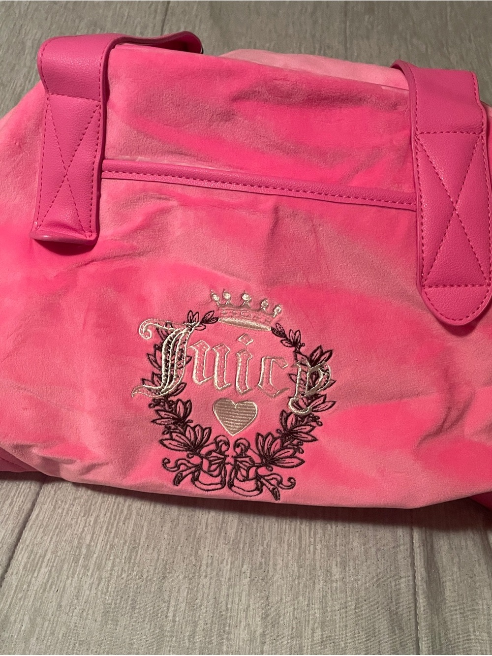 Juicy Couture Pink Velvet duffle Bag